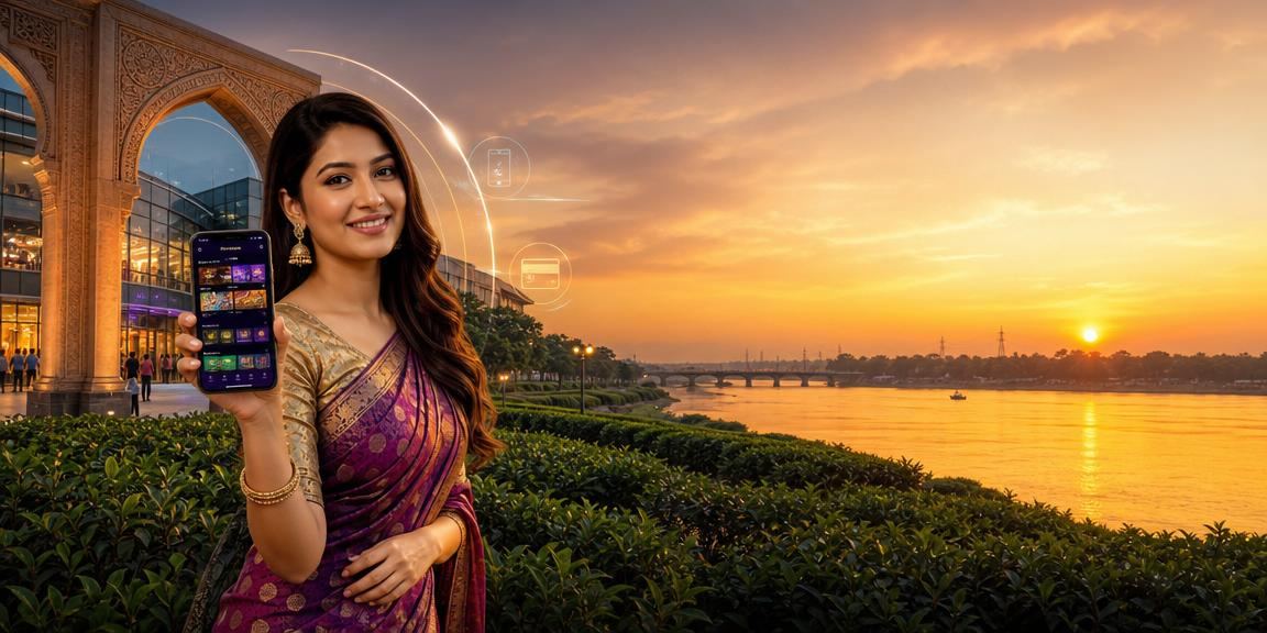রাজশাহীর চা বাগানে ok 9999 ক্যাসিনো অ্যাপ ব্যবহার করছেন একজন খেলোয়াড়