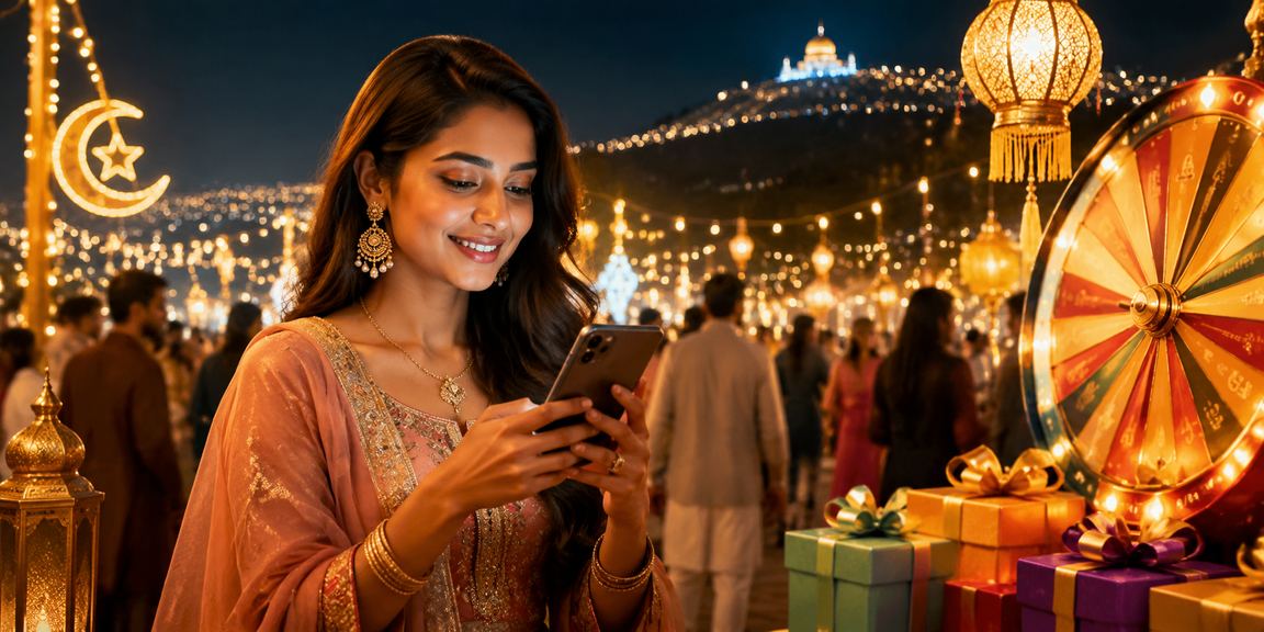 সিলেটে ঈদ উৎসবে রুলেট খেলছেন একজন ব্যবহারকারী